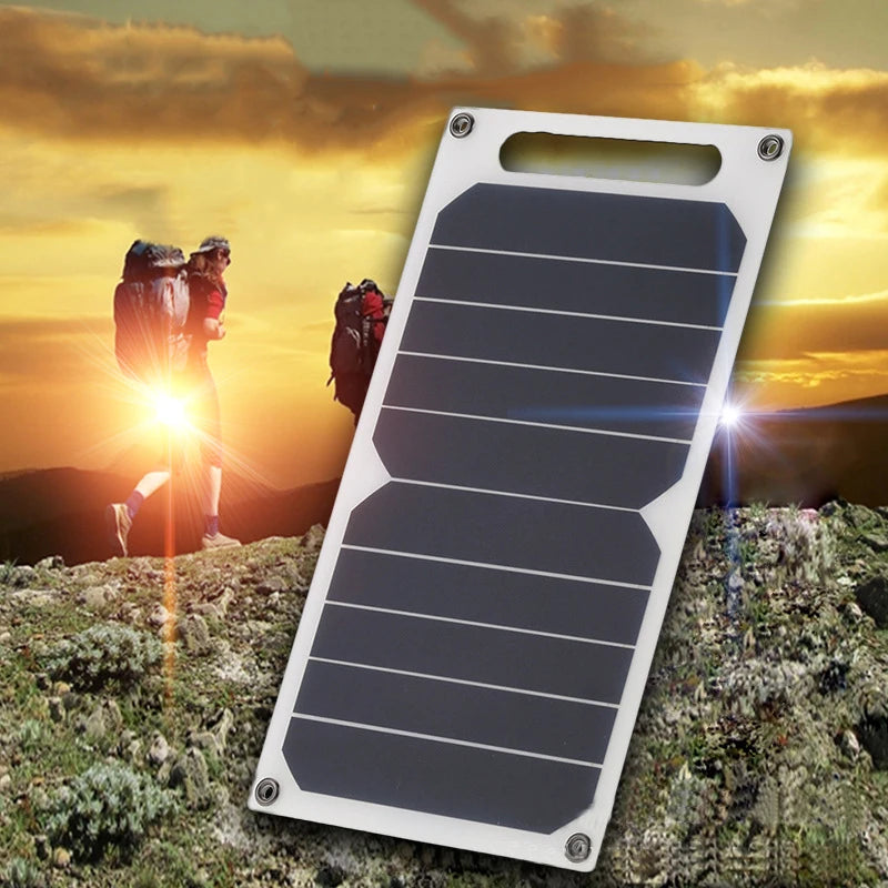 30W Solar Panel With USB Waterproof Outdoor Hiking And Camping Portable Battery Mobile Phone Charging Bank Charging Panel