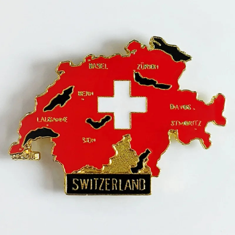 Switzerland Travelling Souvenirs Swiss Map Fridge Magnets Alps Jungfrau Refrigerator Stickers Home Decoration Wedding Gifts