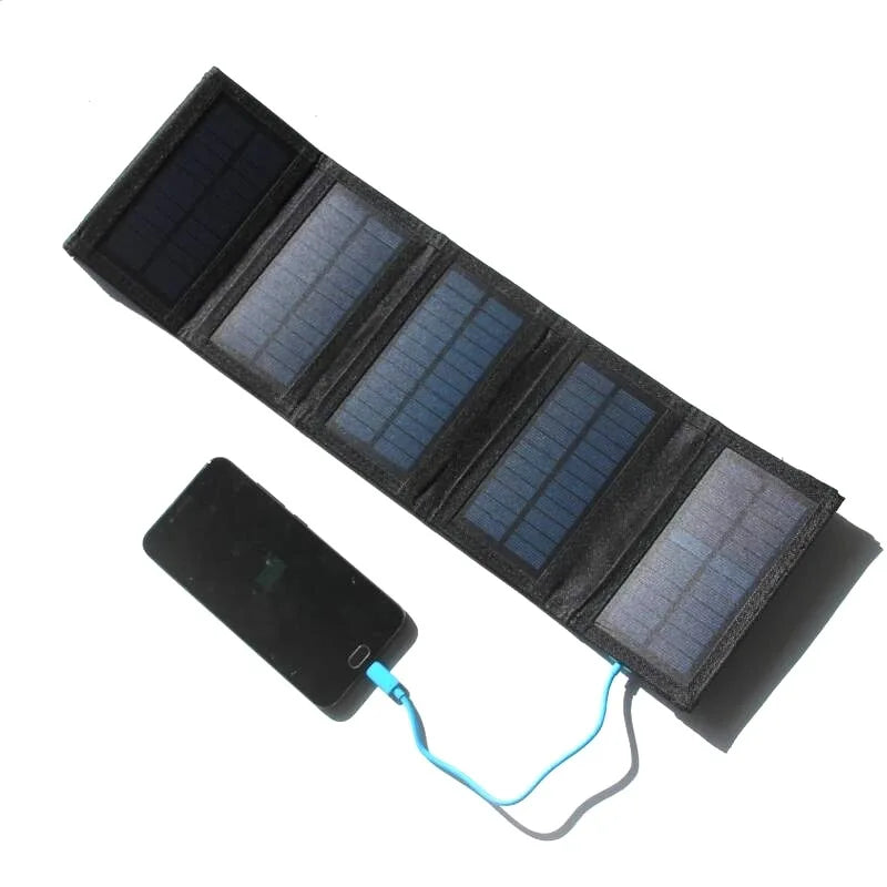 70W/50W/30W Foldable Solar Panel USB 5V Solar Charger Waterproof Solar Cell Portable Outdoor Phone Power Bank for Camping Hiking